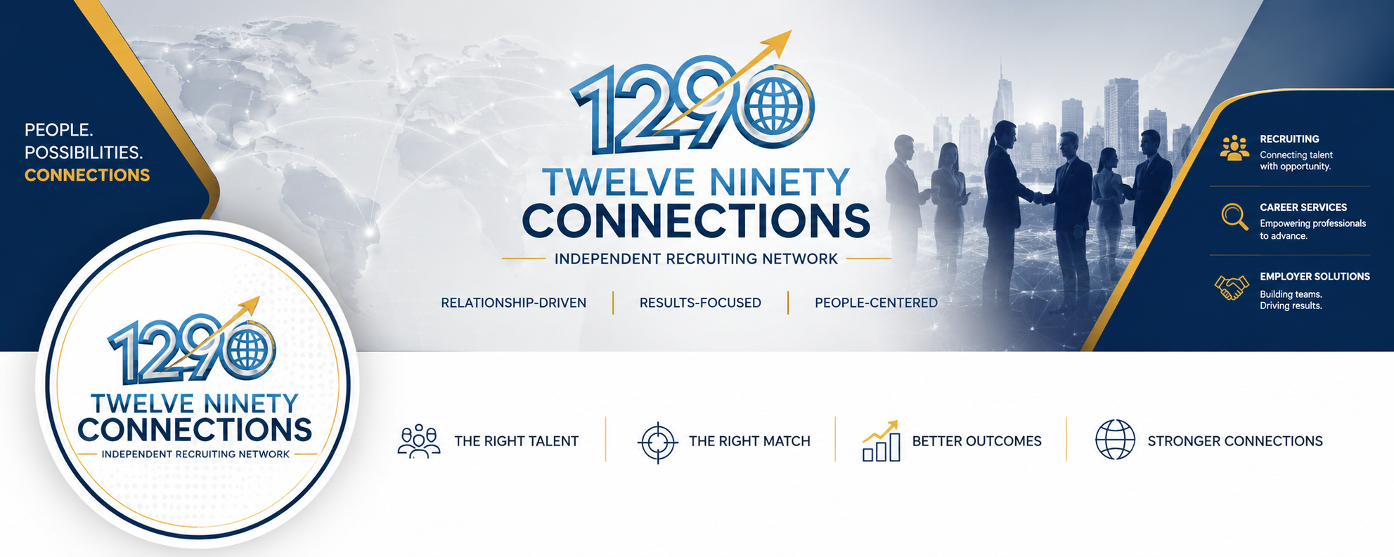 Twelve Ninety Connections recruiting and career services campaign.